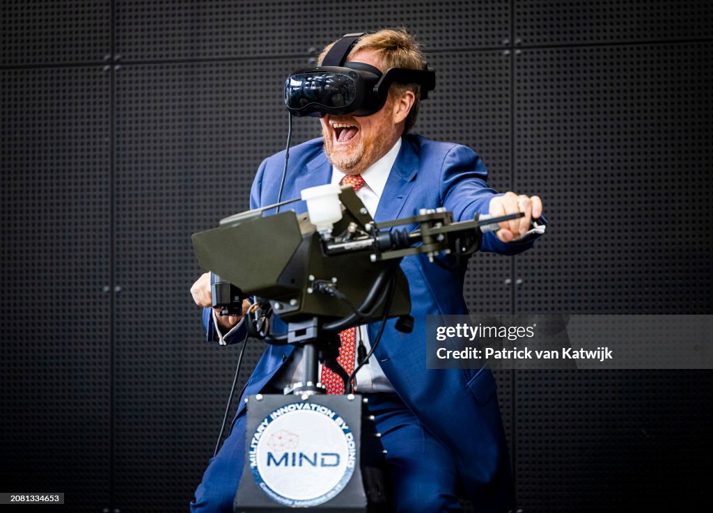 King Willem-Alexander Of The Netherlands Visits Mindbase In Rotterdam