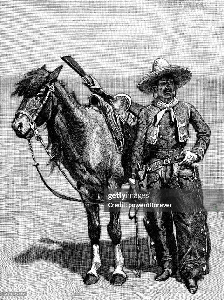 Mexican Charro in Texas, United States - 19th Century