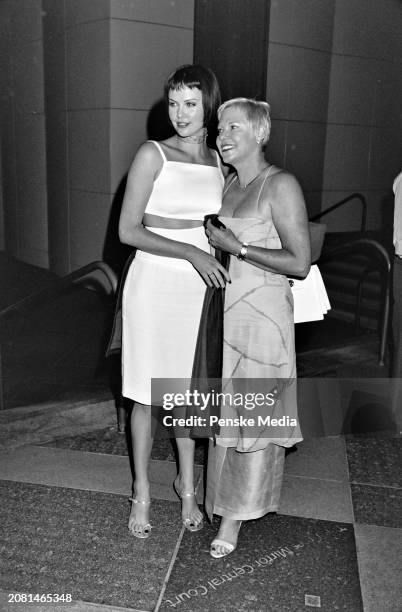 Charlize Theron and her mother, Gerda Jacoba Aletta Maritz, attend the first annual Junior Benefit Gala, co-hosted by Emporio Armani, at the Los...