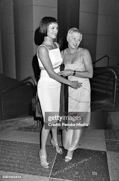 Charlize Theron and her mother, Gerda Jacoba Aletta Maritz, attend the first annual Junior Benefit Gala, co-hosted by Emporio Armani, at the Los...