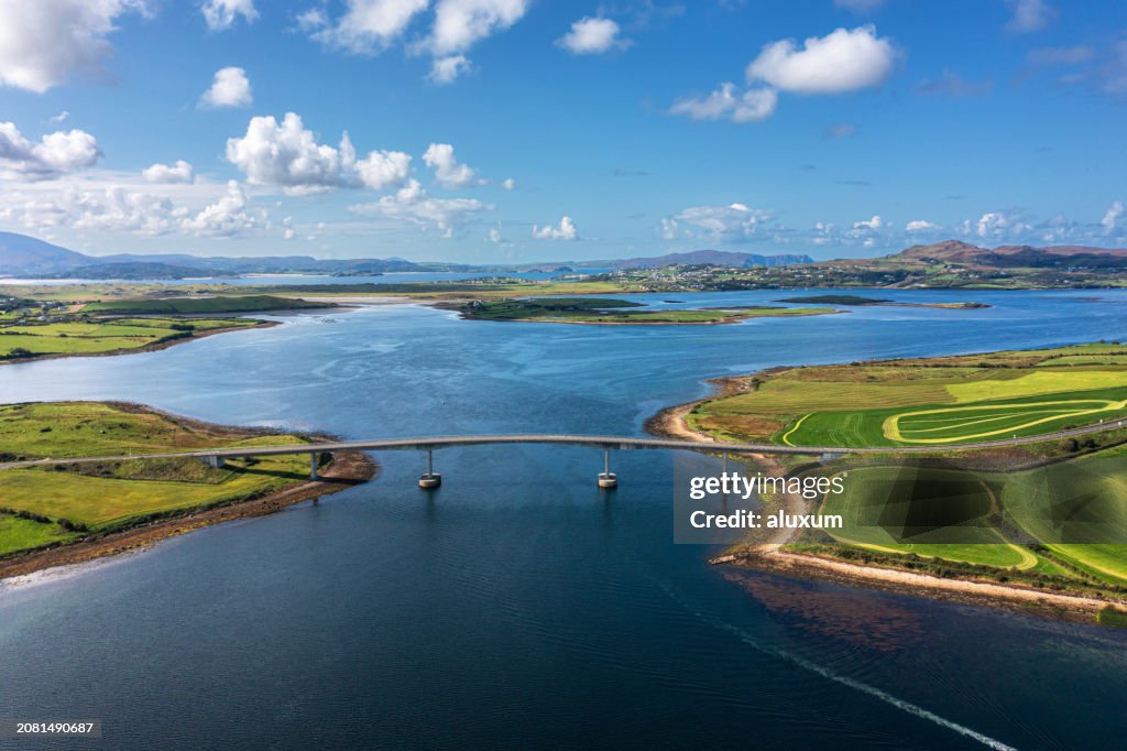 Bridge at Mulroy Bay between the Roguill and Fanad peninsulas of County Donegal
