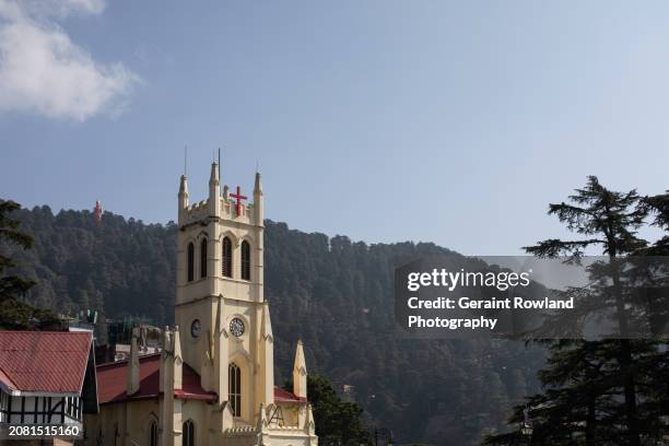 Shimla Ridge Church 78 Christ Church Shimla Stock Photos, High-Res Pictures, and Images ...