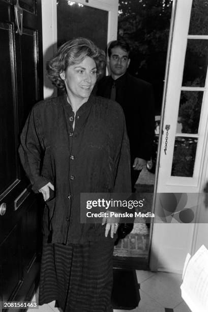 Guests attend a private screening of "The Cradle Will Rock" at the Bantry residence in the Wainscott neighborhood of Long Island, New York, on August...