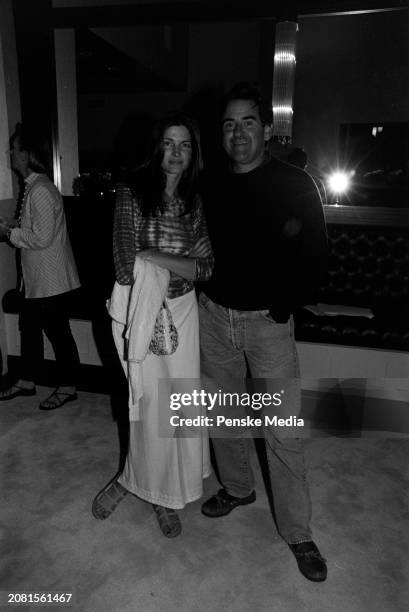 Stephanie Seymour and Peter Brant attend a private screening of "The Cradle Will Rock" at the Bantry residence in the Wainscott neighborhood of Long...