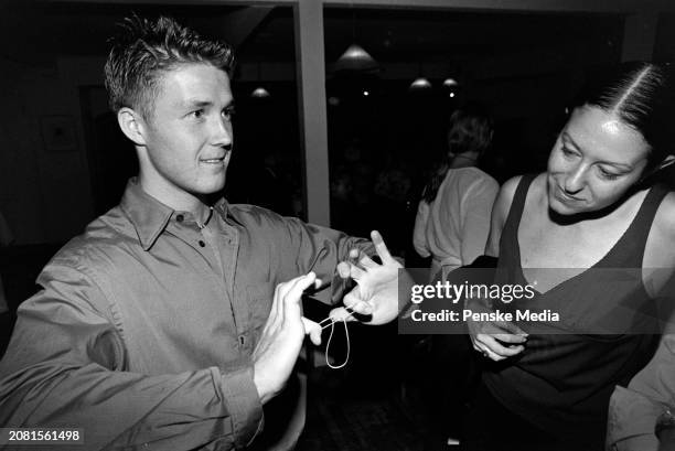 Rory Wheeler and guest attend a private screening of "The Cradle Will Rock" at the Bantry residence in the Wainscott neighborhood of Long Island, New...