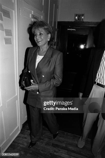 Barbara Walters attends a private screening of "The Cradle Will Rock" at the Bantry residence in the Wainscott neighborhood of Long Island, New York,...