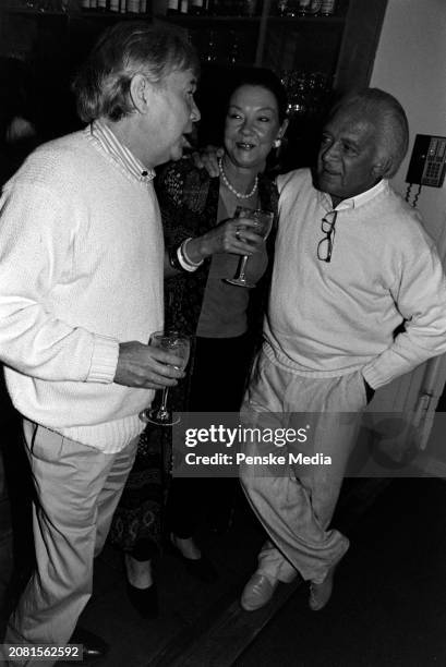 Guests attend a private screening of "The Cradle Will Rock" at the Bantry residence in the Wainscott neighborhood of Long Island, New York, on August...