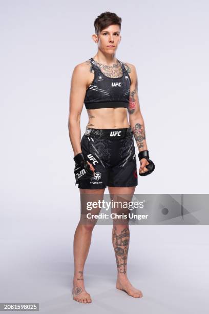 Macy Chiasson poses for a portrait during a UFC photo session on March 13, 2024 in Las Vegas, Nevada.