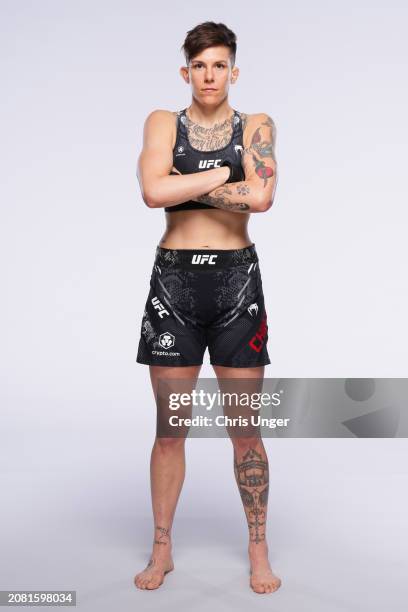 Macy Chiasson poses for a portrait during a UFC photo session on March 13, 2024 in Las Vegas, Nevada.