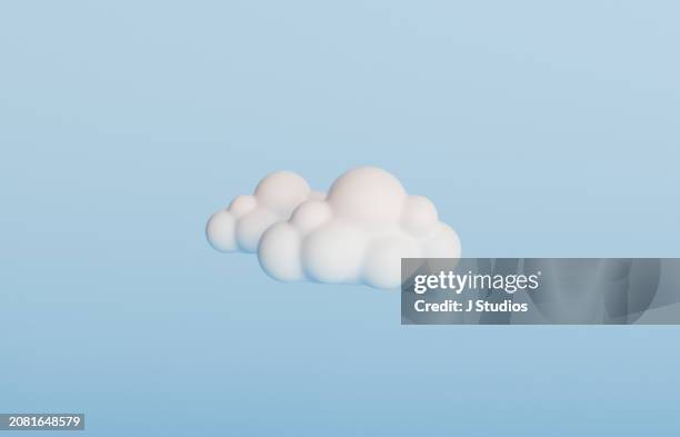 overcast and cloudy icon - tridimensional fotografías e imágenes de stock