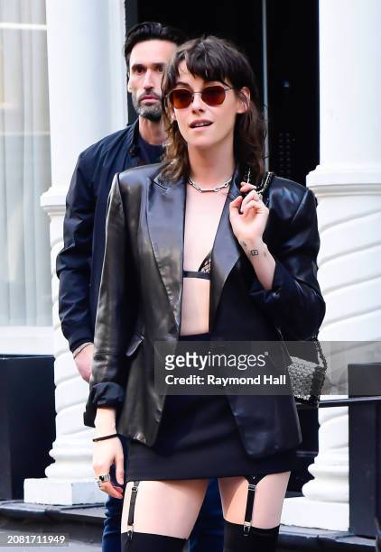 Kristen Stewart is seen on March 13, 2024 in New York City.