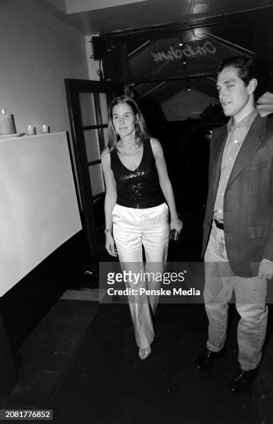 Aerin Lauder and Eric Zinterhofer attend a 15th-anniversary party at Indochine, a restaurant in New York City, on October 30, 1999.