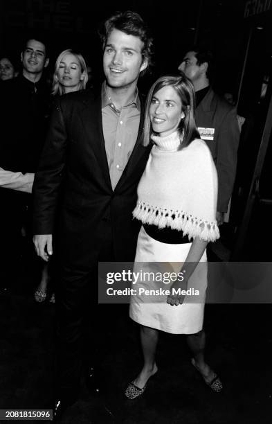 Chris O'Donnell and Caroline Fentress attend the local premiere of "The Bachelor" at the Cinerama Dome in Los Angeles, California, on November 3,...