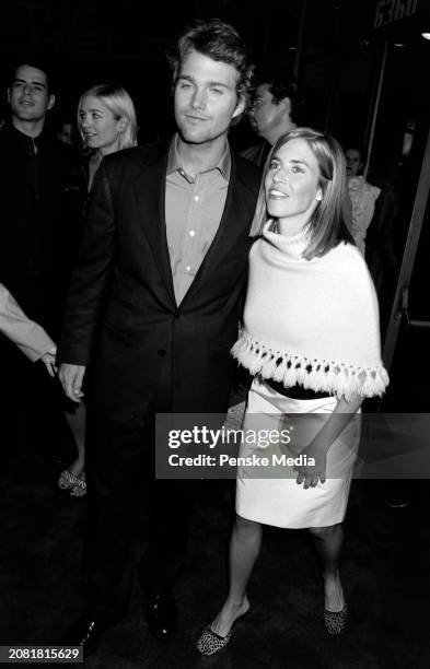 Chris O'Donnell and Caroline Fentress attend the local premiere of "The Bachelor" at the Cinerama Dome in Los Angeles, California, on November 3,...