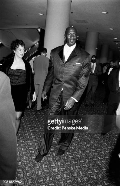 Juanita Vanoy and Michael Jordan attend a fundraiser, benefitting Rosie O'Donnell's For All Kids Foundation, at the Mariott Marquis Hotel in New York...
