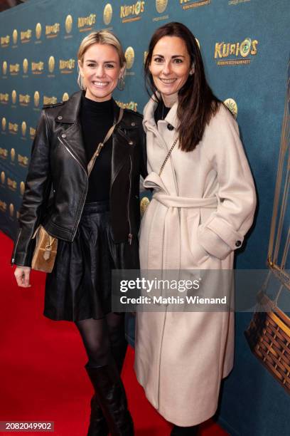 Sandra Kuhn and Britta attend the premiere of the Cirque Du Soleil show "Kurios" on March 13, 2024 in Dusseldorf, Germany.
