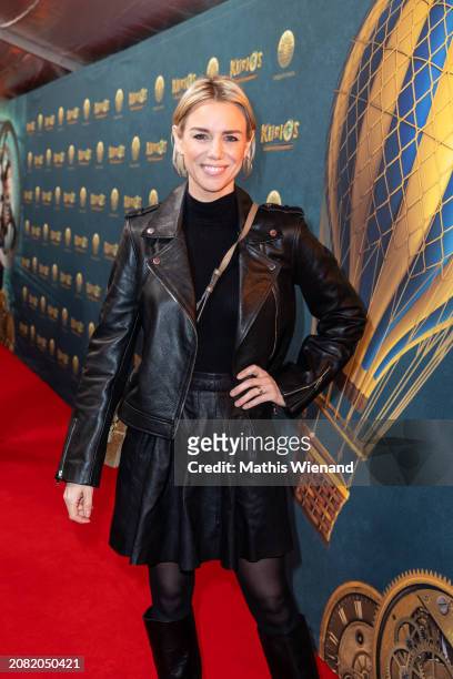 Sandra Kuhn attends the premiere of the Cirque Du Soleil show "Kurios" on March 13, 2024 in Dusseldorf, Germany.