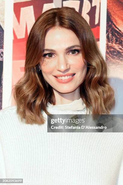 Gaia Bermani Amaral attends the photocall for "Race For Glory" on March 13, 2024 in Milan, Italy.