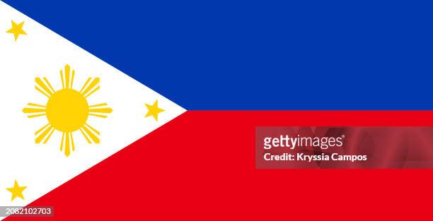 flag of philippines - philippines flag stock pictures, royalty-free photos & images