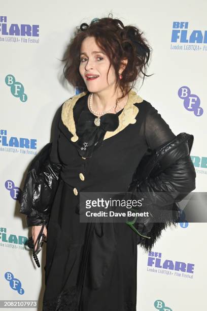 Helena Bonham Carter attends the "Merchant Ivory" screening during BFI Flare 2024 at BFI Southbank on March 16, 2024 in London, England.