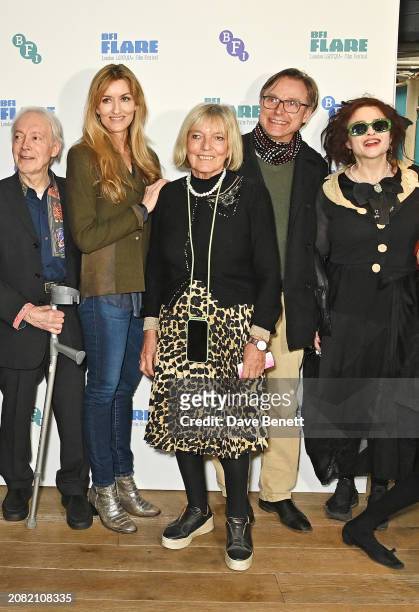 Nickolas Grace, Natascha McElhone, Celestia Fox, Adrian Ross Magenty and Helena Bonham Carter attend the "Merchant Ivory" screening during BFI Flare...