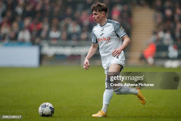 Przemyslaw Placheta of Swansea City in action during the Sky Bet Championship match between Swansea City and Cardiff City at the Swansea.com Stadium...