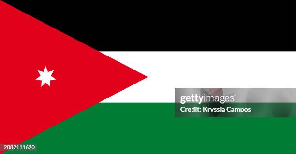 flag of jordan - jordanian flag stock pictures, royalty-free photos & images