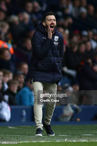 West Bromwich Albion manager Carlos Corberan during the Sky Bet Championship match between West Bromwich Albion and Bristol City at The Hawthorns on...