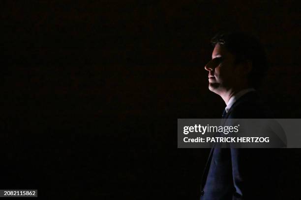 France's Prime Minister Gabriel Attal looks on, on the sidelines of the opening ceremony of "Montbeliard Capitale francaise de la Culture 2024" , in...