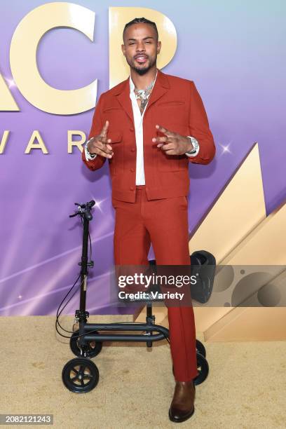 Trevor Jackson at the 55th NAACP Image Awards held at The Shrine Auditorium on March 16, 2024 in Los Angeles, California.