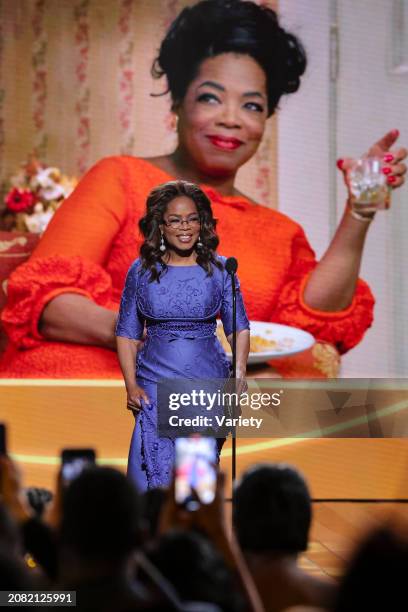 Oprah Winfrey at the 55th NAACP Image Awards held at The Shrine Auditorium on March 16, 2024 in Los Angeles, California.