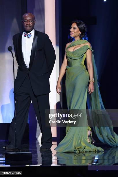 Delroy Lindo and Kerry Washington at the 55th NAACP Image Awards held at The Shrine Auditorium on March 16, 2024 in Los Angeles, California.