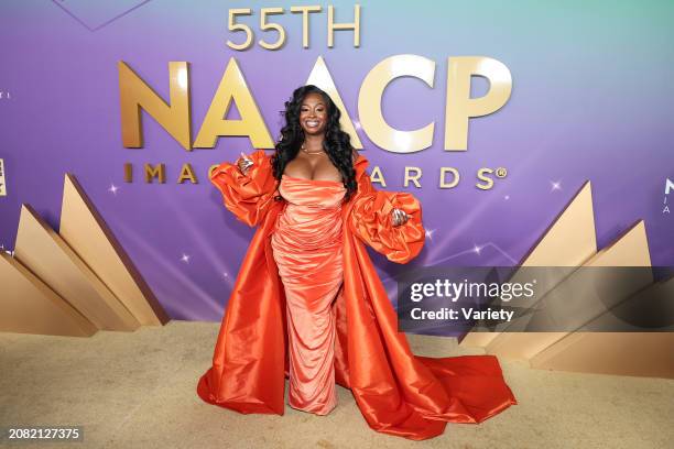 Kendra G at the 55th NAACP Image Awards held at The Shrine Auditorium on March 16, 2024 in Los Angeles, California.