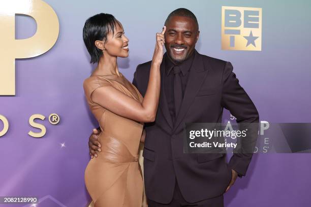 Sabrina Dhowre Elba and Idris Elba at the 55th NAACP Image Awards held at The Shrine Auditorium on March 16, 2024 in Los Angeles, California.