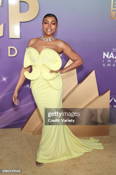 Taraji P. Henson at the 55th NAACP Image Awards held at The Shrine Auditorium on March 16, 2024 in Los Angeles, California.