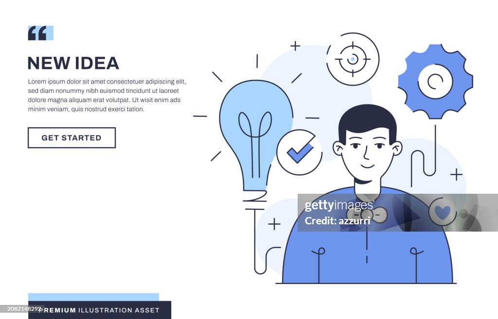 New Idea Illustration High-Res Vector Graphic - Getty Images