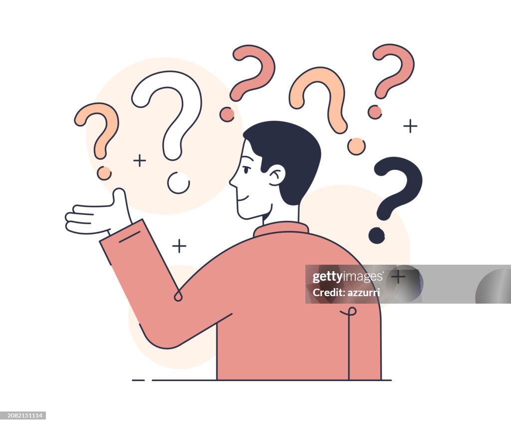 Questioning Illustration High-Res Vector Graphic - Getty Images