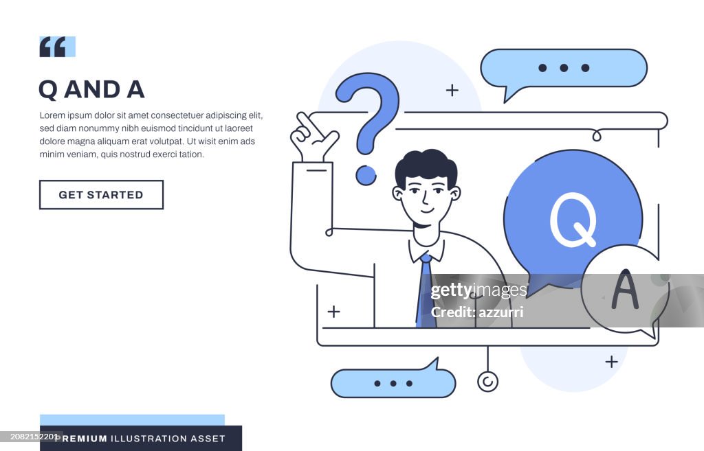 Q And A Illustration High-Res Vector Graphic - Getty Images