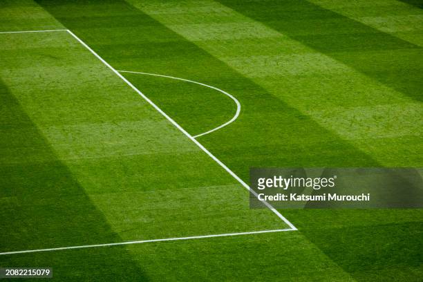 soccer, football field penalty area - penalty spot football stock pictures, royalty-free photos & images