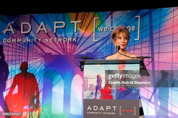 Susan Lucci speaks onstage at the 2024 ADAPT Leadership Awards at Cipriani 42nd Street on March 13, 2024 in New York City.