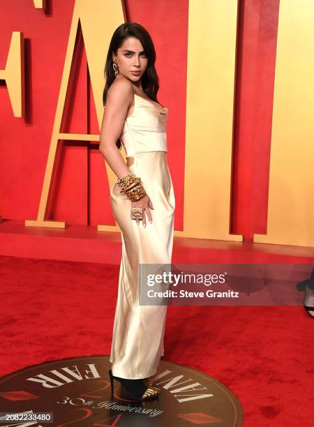 Jade Picon arrives at the 2024 Vanity Fair Oscar Party Hosted By Radhika Jones at Wallis Annenberg Center for the Performing Arts on March 10, 2024...