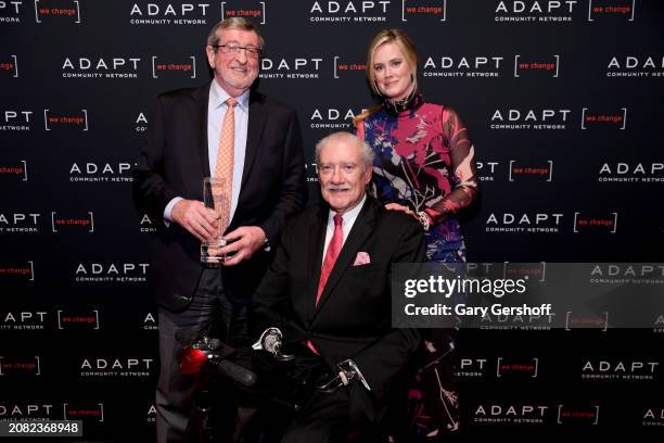 Michael Dowling, John D. Kemp and Abigail Hawk attend the 2024 ADAPT Leadership Awards at Cipriani 42nd Street on March 13, 2024 in New York City.