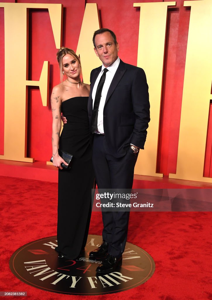 Alessandra Brawn, Will Arnett arrives at the 2024 Vanity Fair Oscar