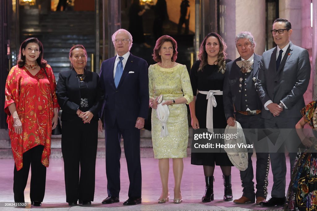 Swedish Royals Attend Gala of Mexico's Folk Ballet