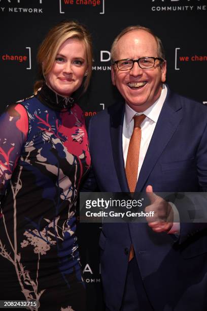 Abigail Hawk and Jon Ledecky attend the 2024 ADAPT Leadership Awards at Cipriani 42nd Street on March 13, 2024 in New York City.