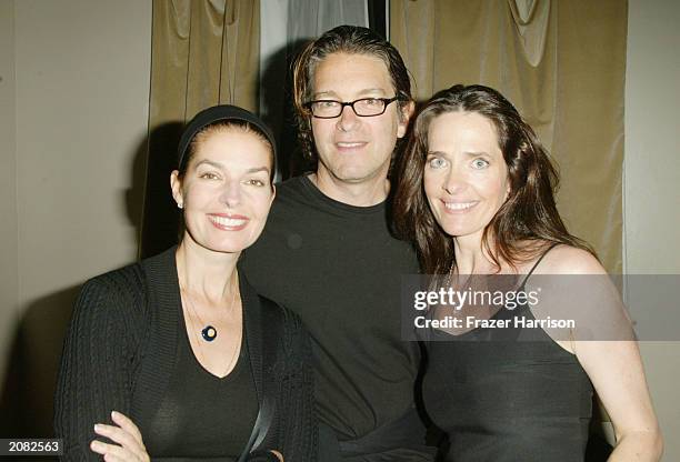Actress Sela Ward with Howard Sherman and Actress Sheila Kelley at the opening party for Sheila Kelley's Factor Studio at The Factor Studio in Los...