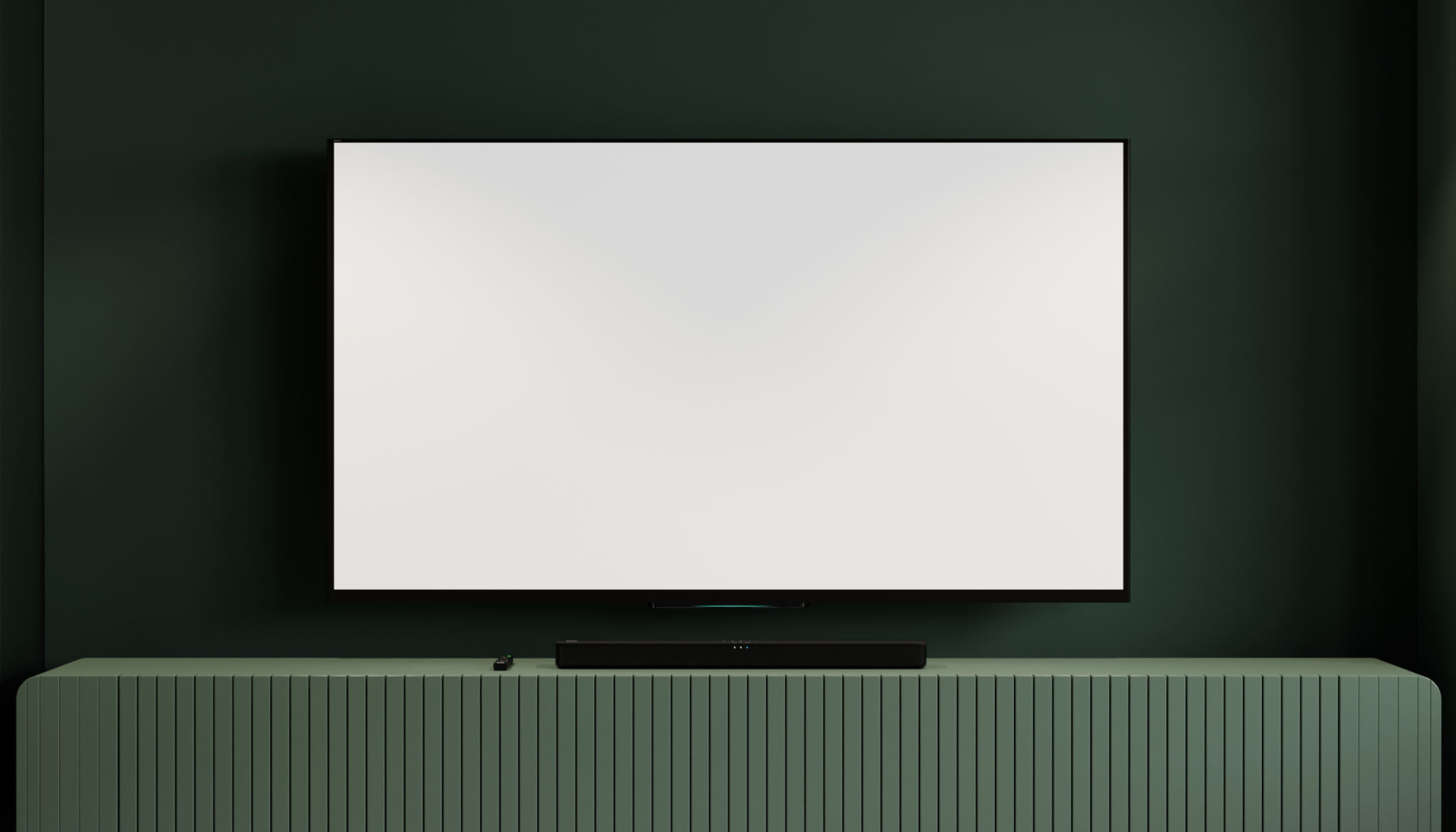 tv on wall