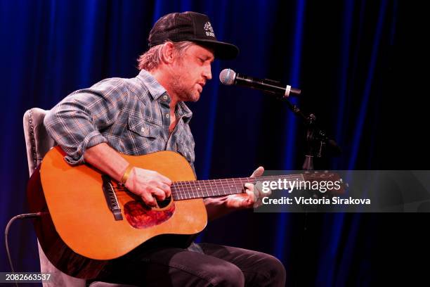 Chris Shiflett performs during The Drop: Chris Shiflett at GRAMMY Museum L.A. Live on March 13, 2024 in Los Angeles, California.