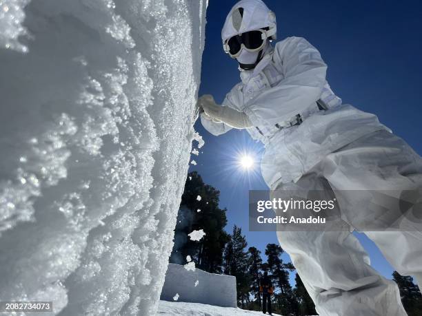 Commandos, including female soldiers, who are members of the commando units affiliated with the Turkish Armed Forces, described as soldiers of the...
