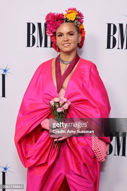 Li Saumet of Bomba Estéreo attends the BMI Latin Awards 2024 at Beverly Wilshire, A Four Seasons Hotel on March 13, 2024 in Beverly Hills, California.